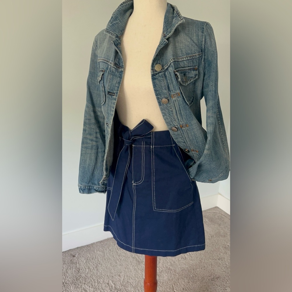 NWT J.Crew Navy Mini Skirt